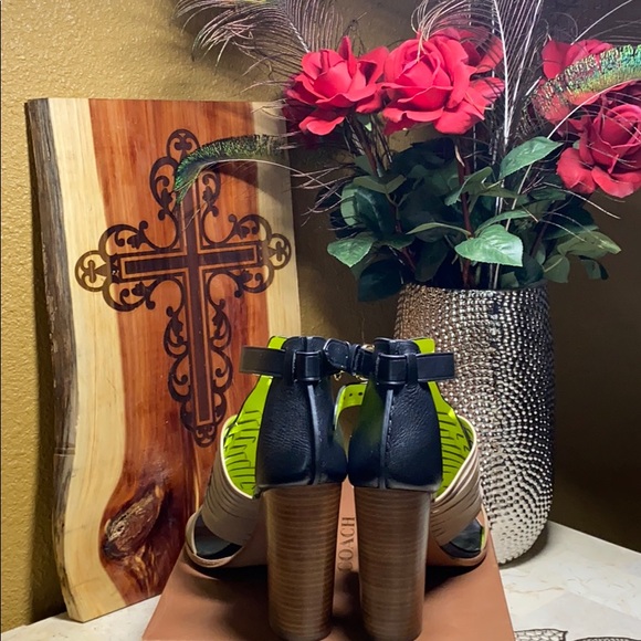 Coach Lorrie Mat Calf block heels - Picture 4 of 7